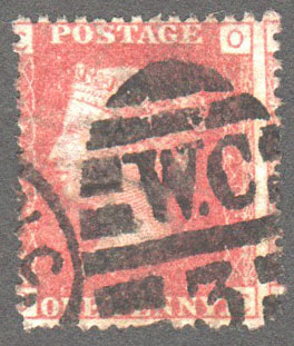Great Britain Scott 33 Used Plate 220 - OC - Click Image to Close